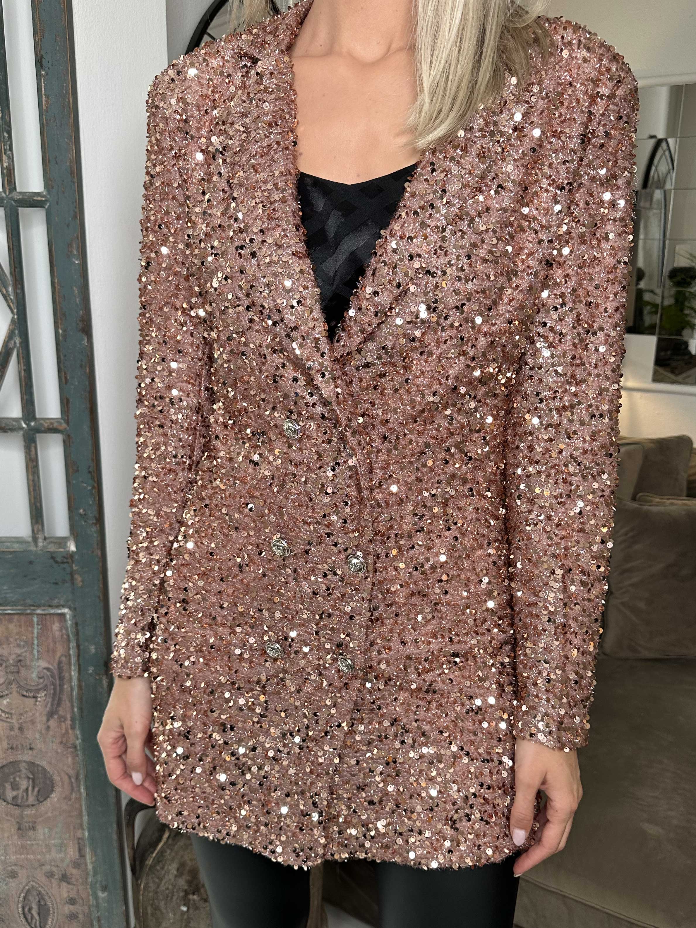 Dimina - Kavaj med paljetter och knappar